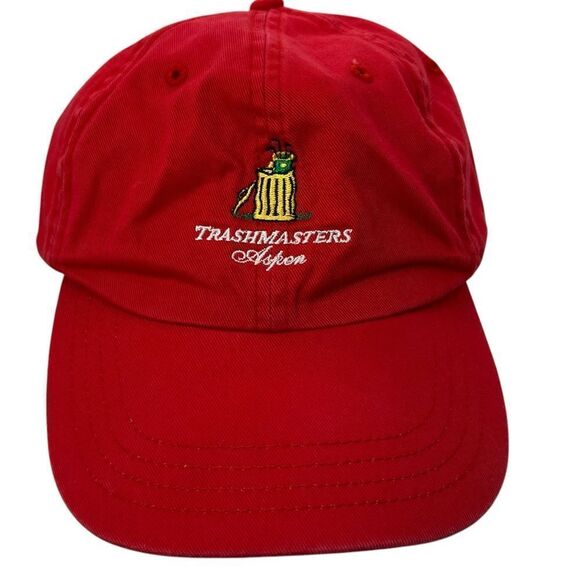 Trashmasters Aspen Colorado red golf hat 100 percent cotton - Picture 1 of 10